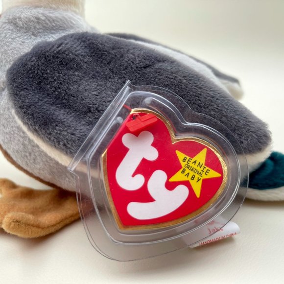 RARE Beanie Baby Jake The Mallard Drake Duck 1997 - Picture 3 of 8